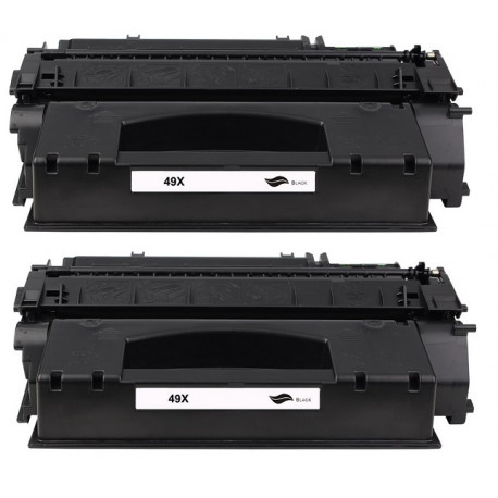 Pack de 2 Toners génériques grande capacité pour HP LaserJet 1320