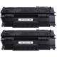 Pack de 2 Toners génériques haute qualité pour HP LaserJet 1320