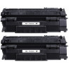 Pack de 2 Toners génériques haute qualité pour HP LaserJet 1320
