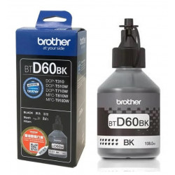 BTD60BK Bouteille d'encre noire Brother pour DCP-T510dw, DCP-T710W, ...