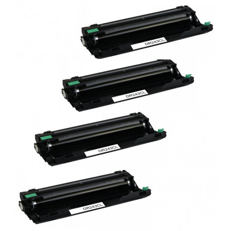 Pack de 4 Unités Tambours génériques pour Brother DCP L3510CDW/ HL L3210CW/ MFC L3710CW ... (DR243CL)