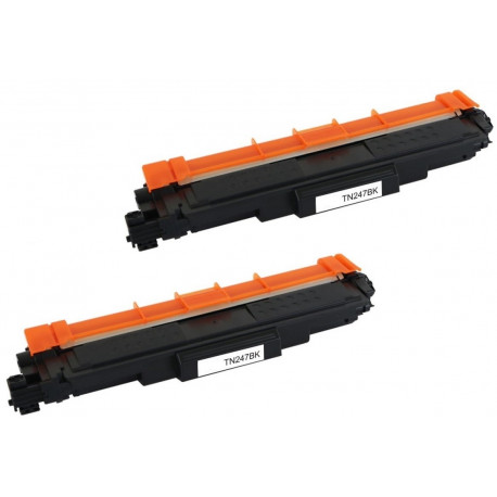 Pack de 2 Toners Noir Haute Capacité générique pour Brother DCP L3510CDW/ HL L3210CW/ MFC L3710CW ...