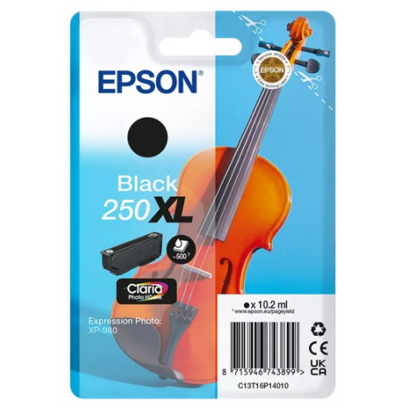 Cartouche d'encre Noir Haute Capacité Epson pour expression photo XP980 (N° 250XL -Violon)