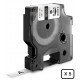 Gaines thermorétractables Dymo IND, 9 mm x 1,5m (Noir/Blanc) - 18053