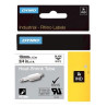 Gaine thermorétractable Dymo IND, 19 mm x 1,5m (Noir/Blanc) - (S0718330)