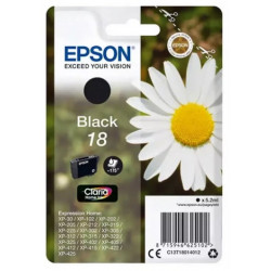 Cartouche noire EPSON pour Expression Home XP-205 / XP-30 ... (N°18)