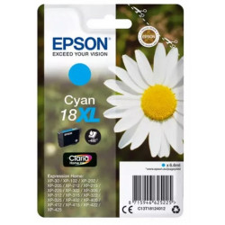 Cartouche cyan haute capacité EPSON pour Expression Home XP-205 / XP-30 ... (N°18XL)
