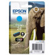 Cartouche cyan éléphant Epson série 24 pour expresssion photo XP750 / XP850 (C13T24224012) 