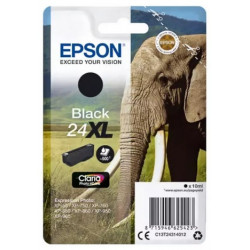 Cartouche noire XL éléphant Epson série 24XL pour expresssion photo XP750 / XP850 (C13T24314012) 
