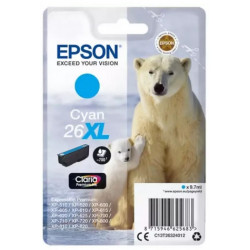 Cartouche cyan haute capacité EPSON pour Expression Home XP-600... (N°26XL) (ours)