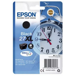 Cartouche d'encre noire XL Epson pour WorkForce 3620/ 3640/7620DTWF .. (n°27XL) (réveil) (C13T27114012)