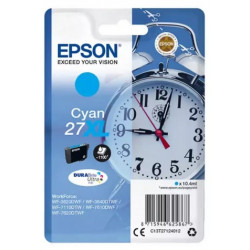 Cartouche d'encre cyan XL Epson pour WorkForce WorkForce 3620/ 3640/7620DTWF .. (n°27XL) (réveil) (C13T27124012)
