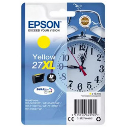 Cartouche d'encre jaune XL Epson pour WorkForce WorkForce 3620/ 3640/7620DTWF .. (n°27XL) (réveil) (C13T27144012)