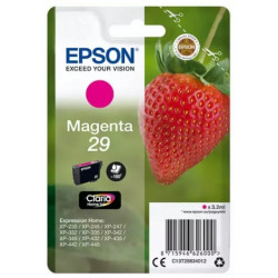 Cartouche Magenta Epson pour Expression Home XP-235 / XP332 / XP-432 ... (n°29 - fraise) (C13T29834012)