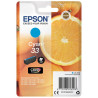 Cartouche Cyan Epson pour Expression Premium XP-630 / XP-830  ... (n°33 - orange) (C13T33424012)