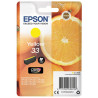 Cartouche Jaune Epson pour Expression Premium XP-630 / XP-830  ... (n°33 - orange) (C13T33444012)