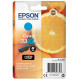 Cartouche Cyan Epson Haute Capacité pour Expression Premium XP-630 / XP-830  ... (n°33XL - orange)