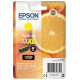 Cartouche Jaune Epson Haute Capacité pour Expression Premium XP-630 / XP-830  ... (n°33XL - orange) (C13T33644012) 