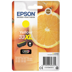 Cartouche Jaune Epson Haute Capacité pour Expression Premium XP-630 / XP-830  ... (n°33XL - orange) (C13T33644012) 