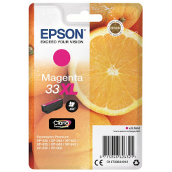Cartouche Magenta Epson Haute Capacité pour Expression Premium XP-630 / XP-830  ... (n°33XL - orange) (C13T33634012)