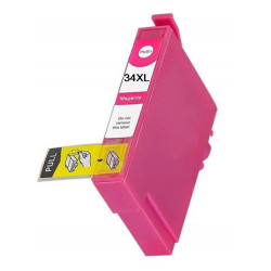 Cartouche d'encre Magenta générique Haute Capacité pour Epson WorkForce 3720DWF/3725DWF .. (n°34XL) (balle de golf)