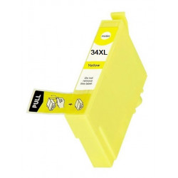 Cartouche d'encre Jaune générique Haute Capacité pour Epson WorkForce 3720DWF/3725DWF .. (n°34XL) (balle de golf)