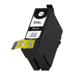 Cartouche d'encre Noire générique Haute Capacité pour Epson WorkForce 3720DWF/3725DWF .. (n°34XL) (balle de golf)