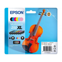 Multipack d'encres 6 couleurs Epson haute capacité pour expression photo XP980 (N° 250XL -Violon)