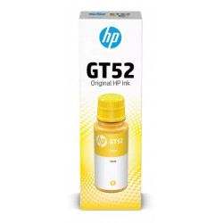 Bouteille d'encre Jaune HP pour Deskjet GT, Ink Tank ... (GT52)