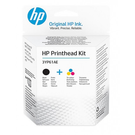 Pack 2 têtes d'impression Noir et Couleur HP pour Deskjet GT, Ink Tank ... 