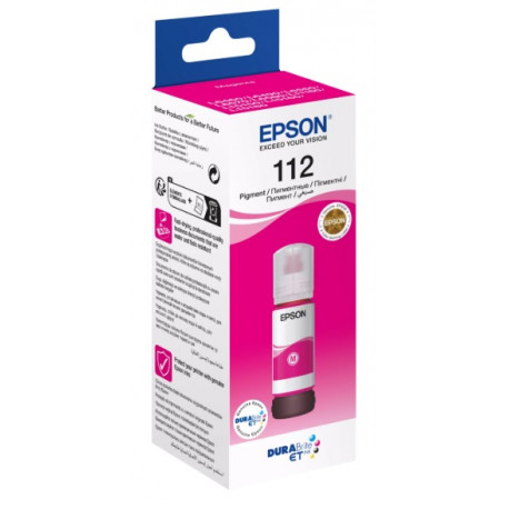 Cartouche Magenta Epson pour EcoTank  ET-L6560 , ET-L6570... (112)