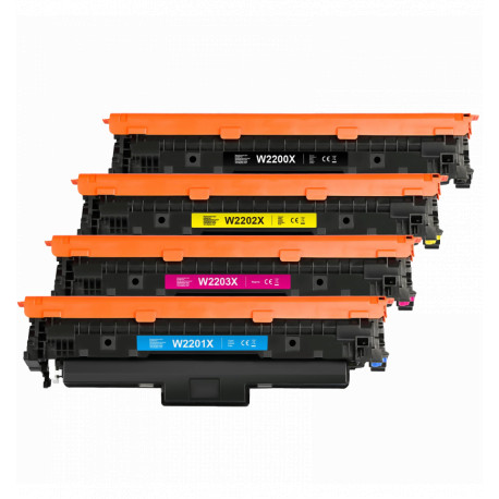 Pack de 4 toners Haute Capacité Générique pour HP LaserJet Pro 4202, MFP 4302... (220X)