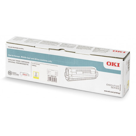 Toner Jaune haute capacité Oki original pour ES8434 (10 000 pages)