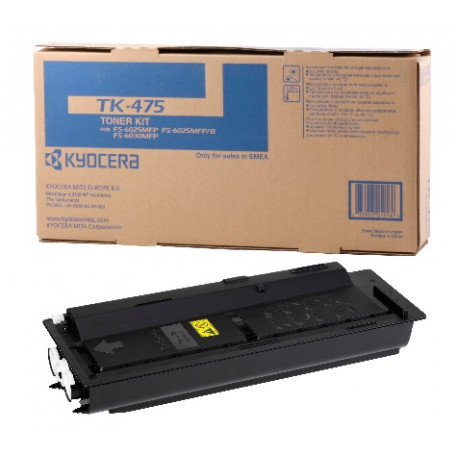Toner Noir KYOCERA (TK475) pour FS 6025MFP / FS 6030MFP (1T02K30NL0)
