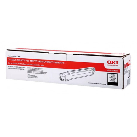 Toner noir Oki pour C9600 / C9800