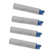Pack de 4 toners génériques pour Oki C3300 / C3400