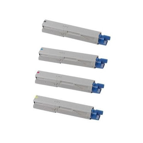 Pack de 4 toners génériques pour Oki C3300 / C3400