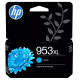 Cartouche jet d'encre Cyan Haute capacité HP pour Office Jet Pro 8210/ 8720/ 8740 ... (N°953XL)