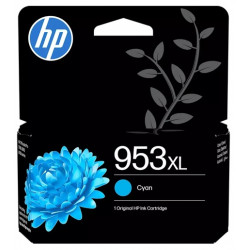 Cartouche jet d'encre Cyan Haute capacité HP pour Office Jet Pro 8210/ 8720/ 8740 ... (N°953XL)