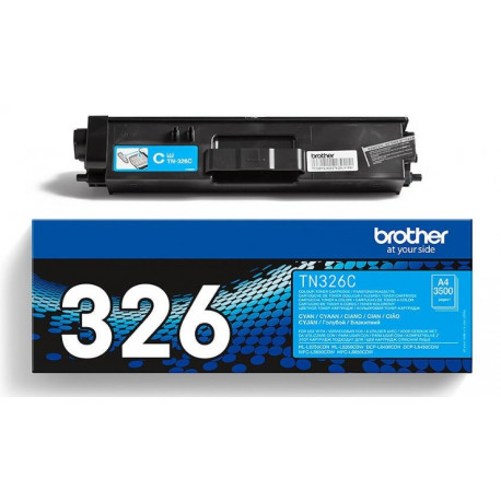 Toner Cyan haute capacité Brother pour HL-L8250CDN/ L8400CDN...(TN326C)