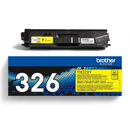 Toner Yellow haute capacité Brother pour HL-L8250CDN/ L8400CDN...(TN326Y)