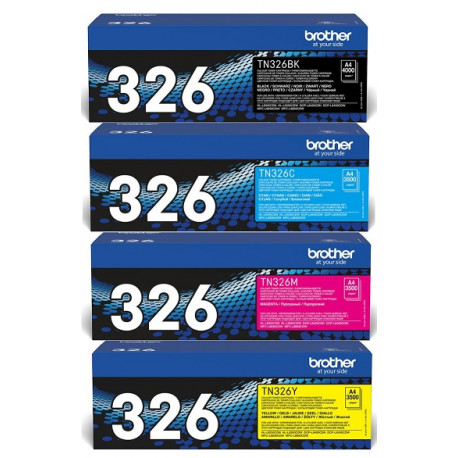 PACK 4 Toners haute capacité Brother pour HL-L8250CDN/ L8400CDN