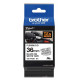  Cassette à ruban Brother pour étiqueteuse Noir sur blanc (TZEFX261)  36mm