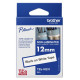Cassette à ruban Brother pour étiqueteuse Noir sur Blanc (TZEN231) 12 mm