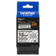 Cassette à ruban Brother pour étiqueteuse TZES131 originale – Noir sur Transparent, 12 mm