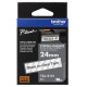 Cassette à ruban Brother pour étiqueteuse TZES151 originale – Noir sur Transparent, 24 mm