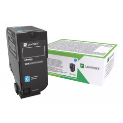 Cartouche de toner Haute capacité Cyan LEXMARK pour CS725 (12 000 pages)