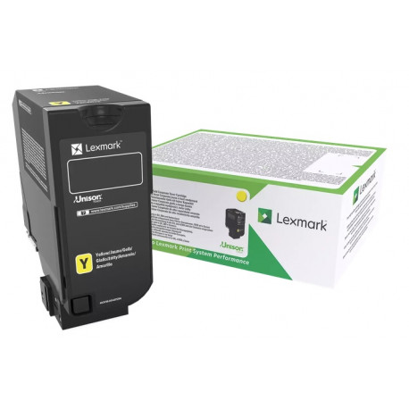 Cartouche de toner Haute capacité Jaune LEXMARK pour CS725 (12 000 pages)