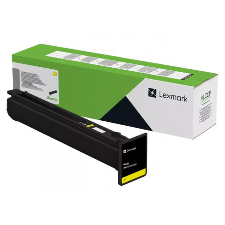 Cartouche de toner Jaune Lexmark pour XC9525, XC9535,...