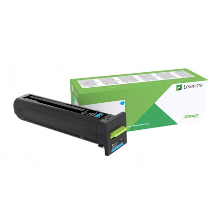 Cartouche de toner Cyan LEXMARK pour CX820de...